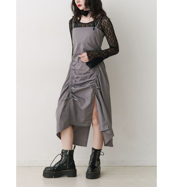 jouetie「イレギュラーギャザーキャミワンピース」|ワンピース|