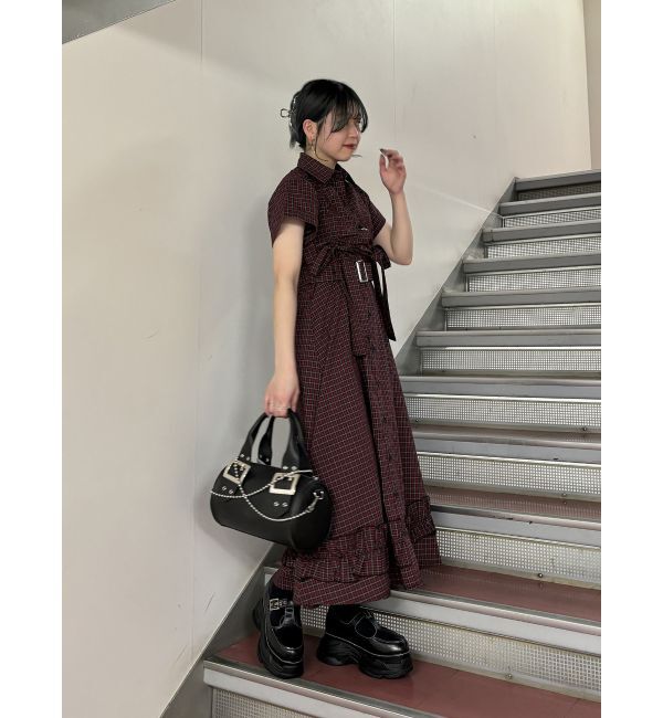 jouetie「ギャザーリボンシャツワンピース」|ワンピース|