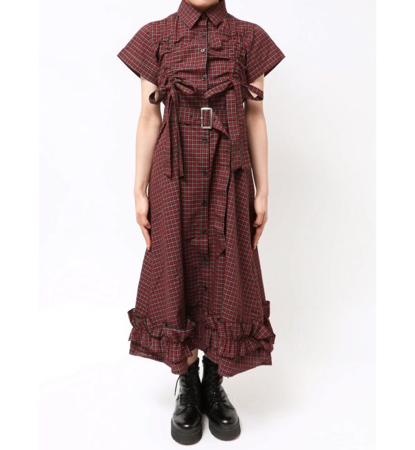 jouetie「ギャザーリボンシャツワンピース」|ワンピース|