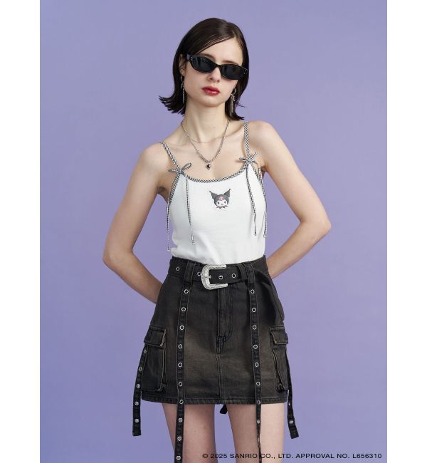 jouetie「【メロクロコラボ】KUROMIリボンキャミ」|キャミソール|