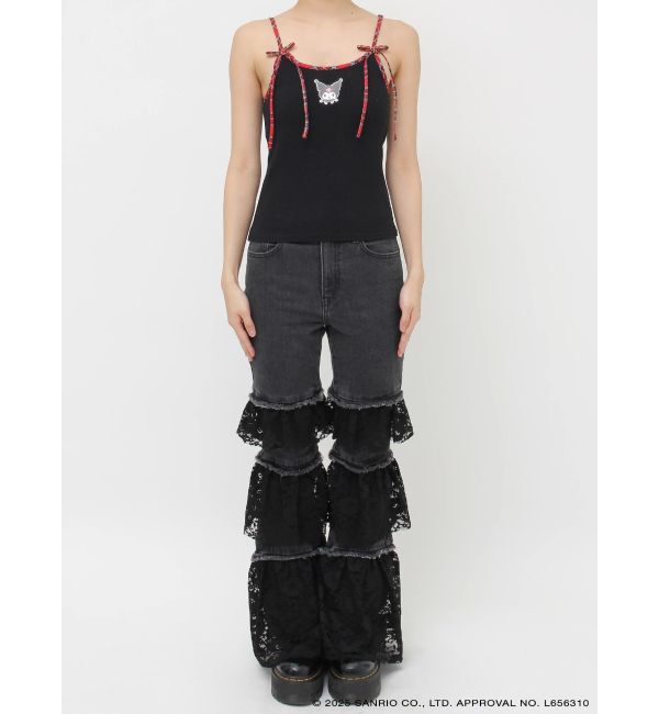 jouetie「【メロクロコラボ】KUROMIリボンキャミ」|キャミソール|