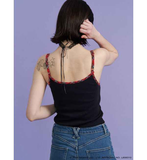 jouetie「【メロクロコラボ】KUROMIリボンキャミ」|キャミソール|