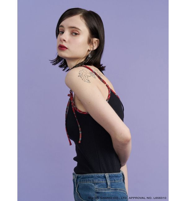 jouetie「【メロクロコラボ】KUROMIリボンキャミ」|キャミソール|