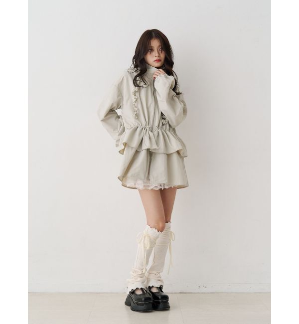 jouetie「フリルマウンテンブルゾン」|ブルゾン・スタジャン|