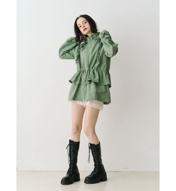 jouetie「フリルマウンテンブルゾン」|ブルゾン・スタジャン|