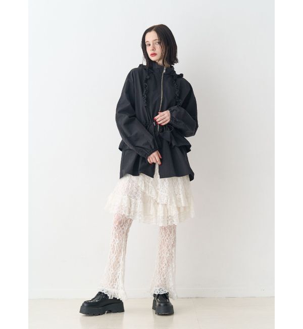 jouetie「フリルマウンテンブルゾン」|ブルゾン・スタジャン|