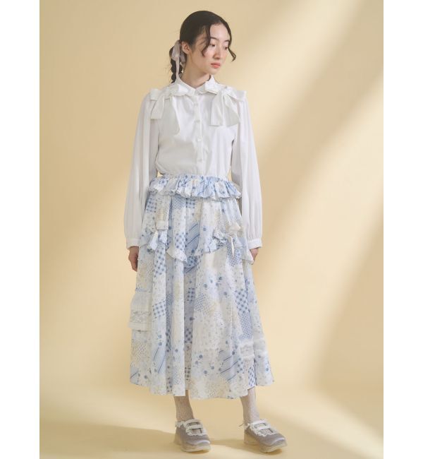 merry jenny「double ribbon blouse」|シャツ・ブラウス|