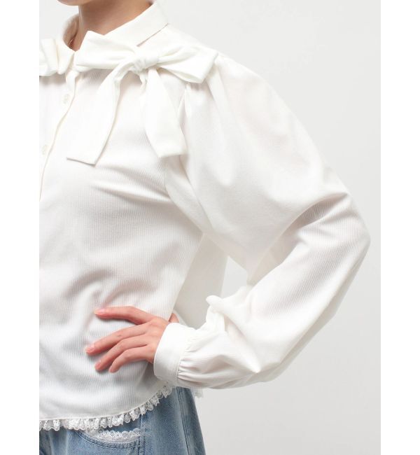 merry jenny「double ribbon blouse」|シャツ・ブラウス|