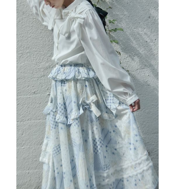 merry jenny「double ribbon blouse」|シャツ・ブラウス|