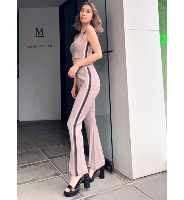 GYDA「サイドラインニットタンクトップ【SETUP着用可】」|ニット・セーター|