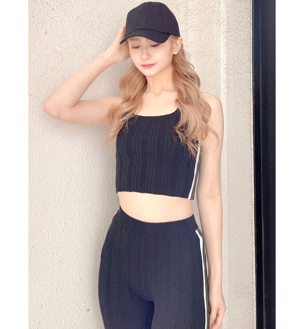GYDA「サイドラインニットタンクトップ【SETUP着用可】」|ニット・セーター|