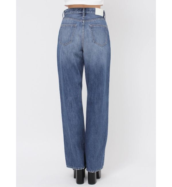 GYDA「ハイウエストGD SIDE 2ラインストレートワイドデニムパンツ」|デニム|
