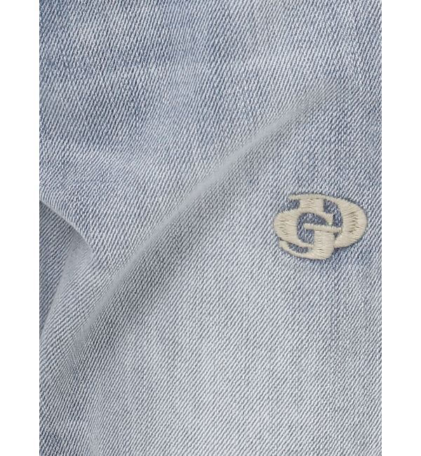 GYDA「ハイウエストGD SIDE 2ラインストレートワイドデニムパンツ」|デニム|