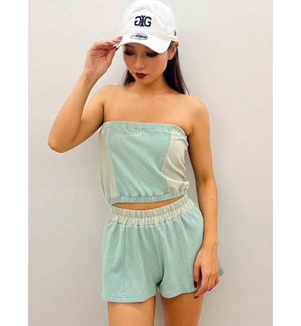 GYDA「2WAYレースアップベアトップス【SETUP着用可】」|チューブトップ|