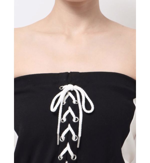 GYDA「2WAYレースアップベアトップス【SETUP着用可】」|チューブトップ|