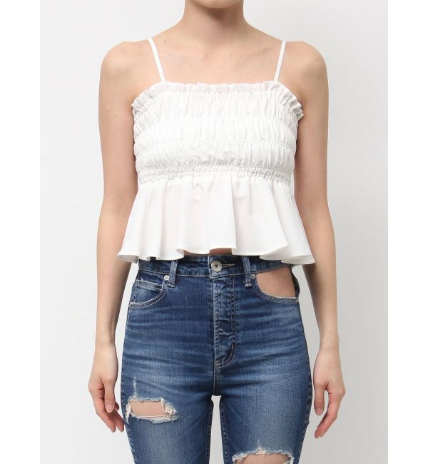 GYDA「バックリボンペプラムブラウス」|シャツ・ブラウス|