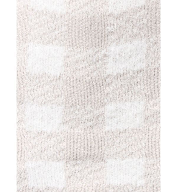 GYDA「CHECK shaggy ニットスカートライクショートパンツ」|スカート|