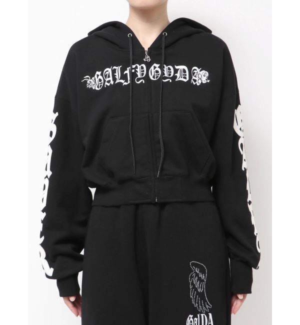 GYDA「GYDA&times;GALFY bijou wing パーカー」|パーカー|