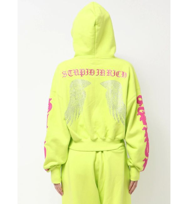 GYDA「GYDA&times;GALFY bijou wing パーカー」|パーカー|