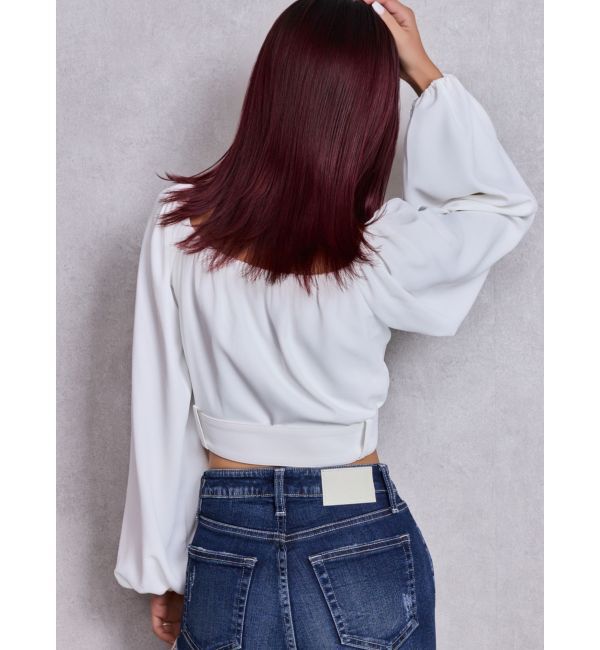 GYDA「bijouバックルlong sleeveブラウス」|シャツ・ブラウス|