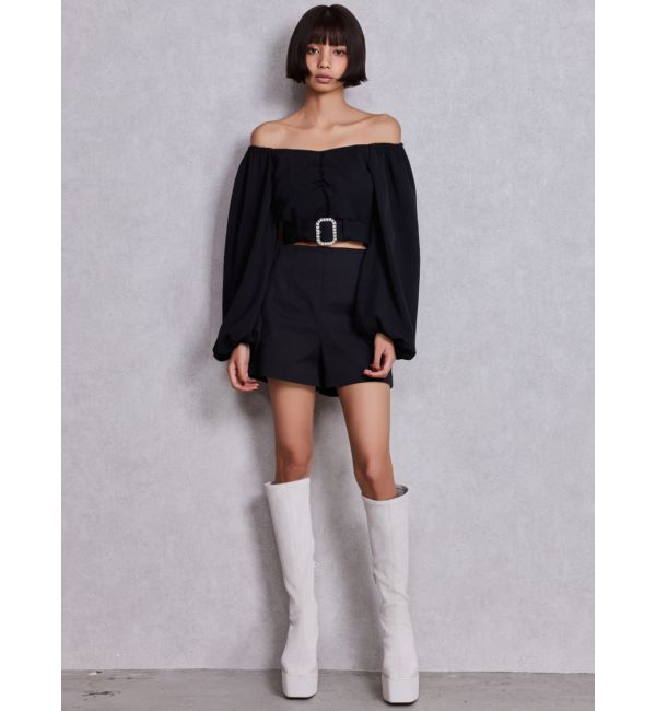 GYDA「bijouバックルlong sleeveブラウス」|シャツ・ブラウス|