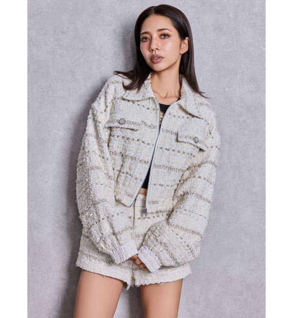 GYDA「Symmetry GYDAラメツイードショートパンツ」|その他|