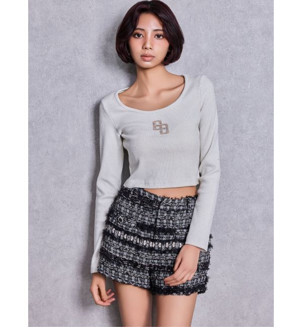 GYDA「Symmetry GYDAラメツイードショートパンツ」|その他|