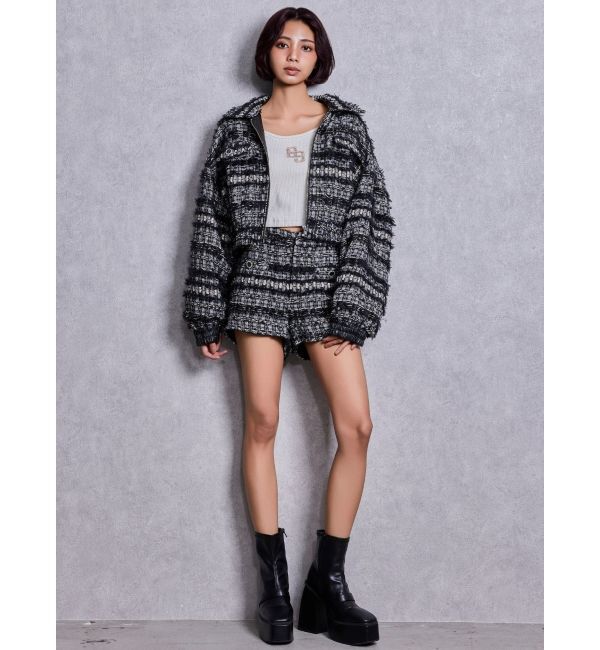 GYDA「Symmetry GYDAラメツイードショートパンツ」|その他|