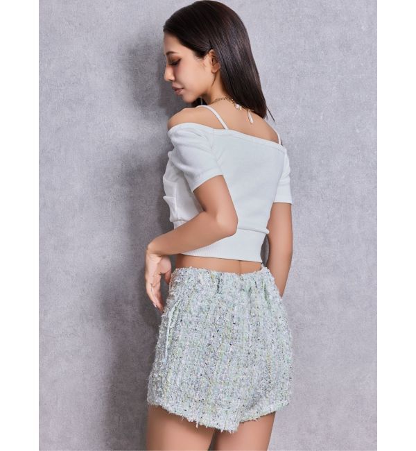 GYDA「Symmetry GYDAラメツイードショートパンツ」|その他|