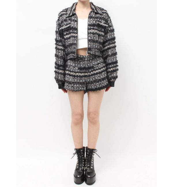 GYDA「Symmetry GYDAラメツイードショートパンツ」|その他|