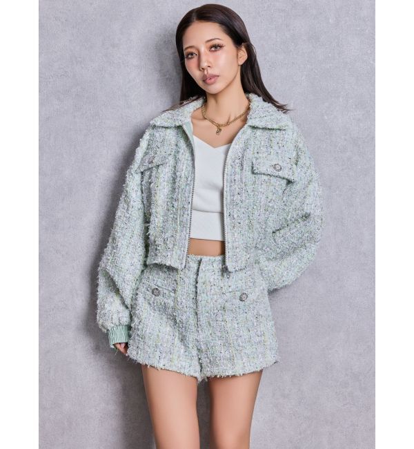 GYDA「Symmetry GYDAラメツイードショートパンツ」|その他|