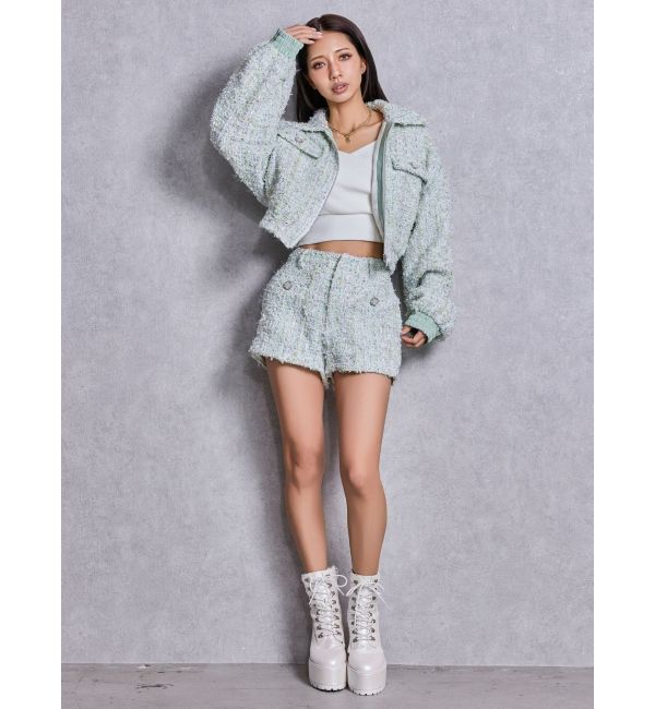 GYDA「Symmetry GYDAラメツイードショートパンツ」|その他|