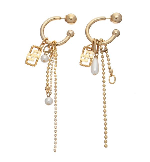 GYDA「JEYSUS Imitation pearl GGフープピアス」|ピアス|