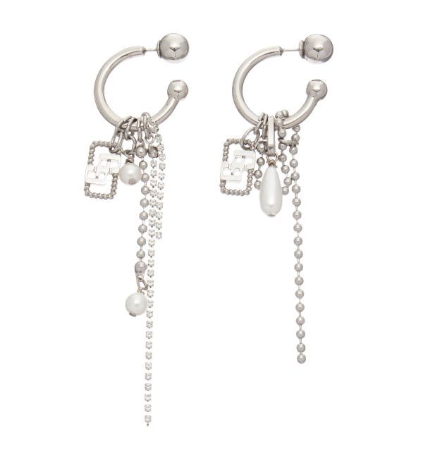 GYDA「JEYSUS Imitation pearl GGフープピアス」|ピアス|