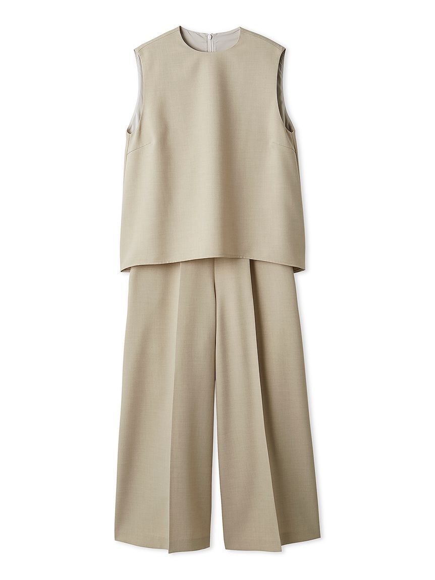 Mila Owen「【セットアイテム】ノースリトップスワイドパンツSET UP」|ワンピース|