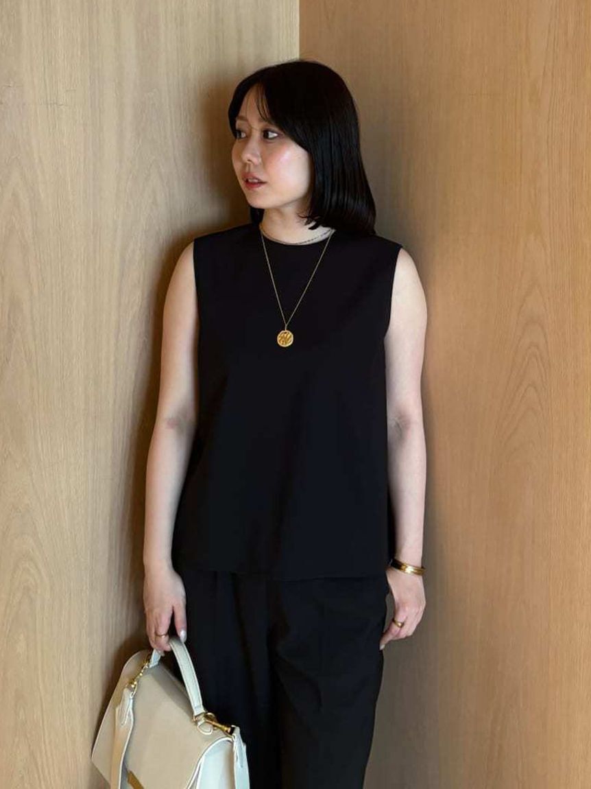 Mila Owen「【セットアイテム】ノースリトップスワイドパンツSET UP」|ワンピース|