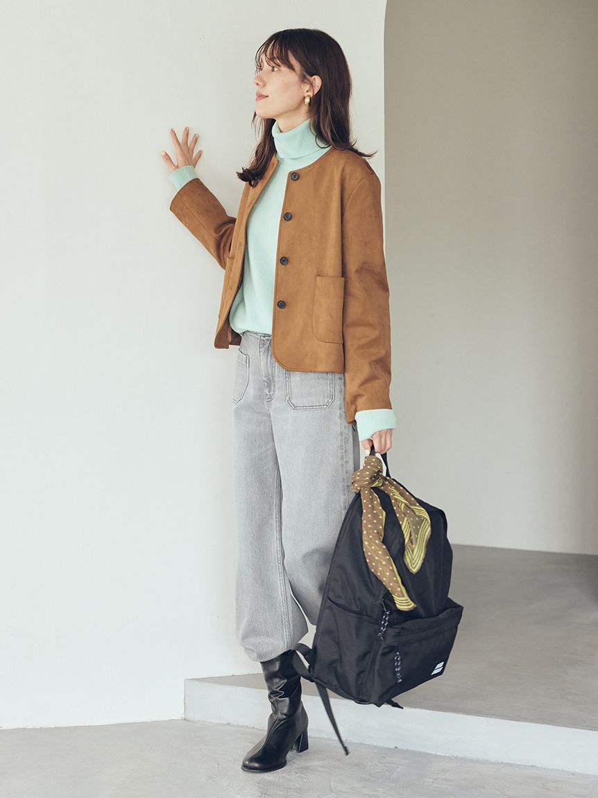 Mila Owen「ドット柄ラインスカーフ」|バンダナ・スカーフ|