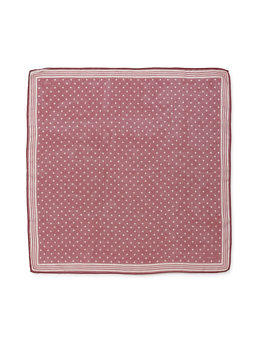 Mila Owen「ドット柄ラインスカーフ」|バンダナ・スカーフ|