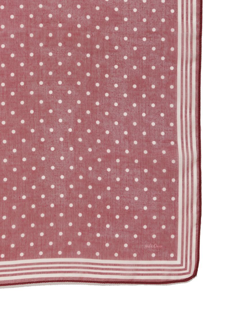 Mila Owen「ドット柄ラインスカーフ」|バンダナ・スカーフ|