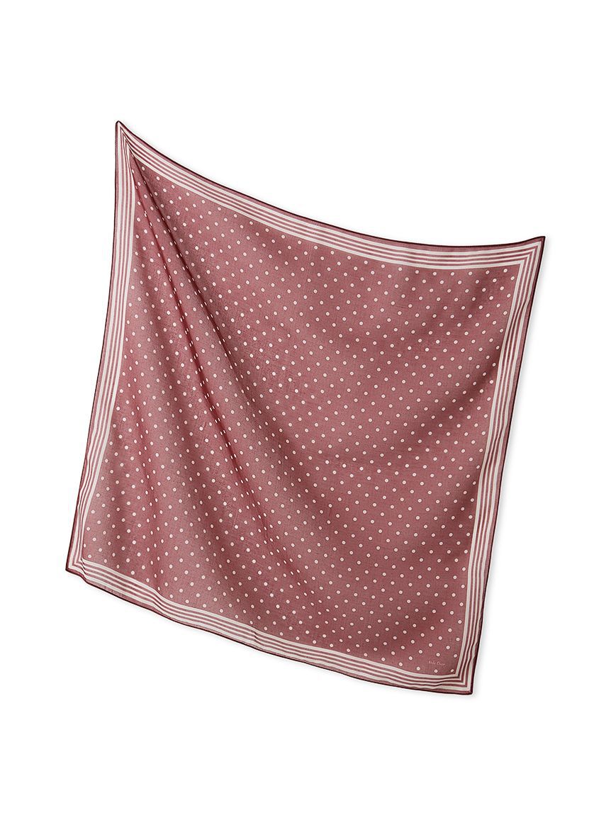 Mila Owen「ドット柄ラインスカーフ」|バンダナ・スカーフ|BRD