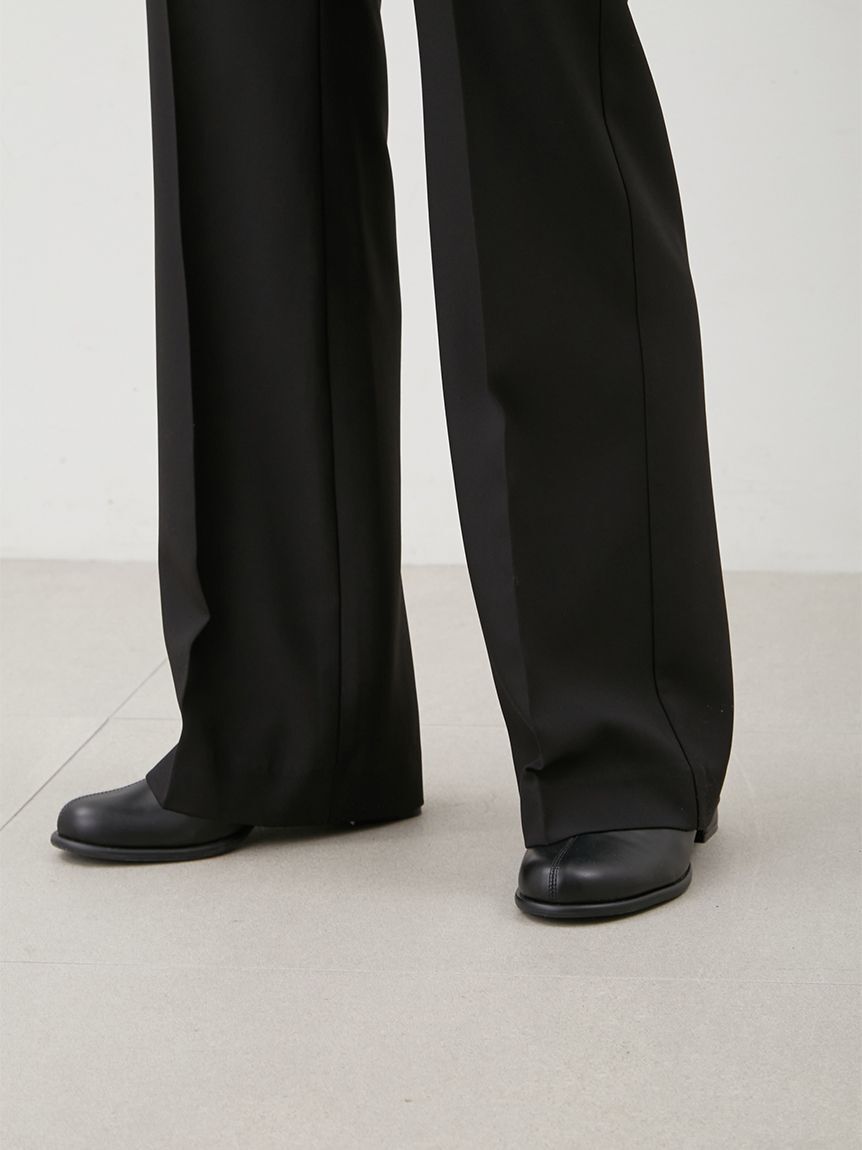 Mila Owen「巻きスカートレイヤウエストゴムシガレットパンツ」|チノ|