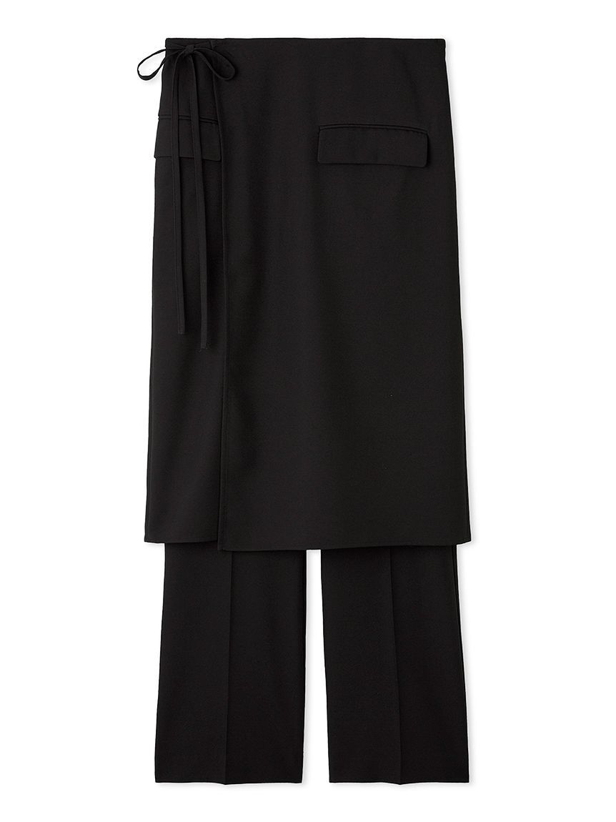 Mila Owen「巻きスカートレイヤウエストゴムシガレットパンツ」|チノ|