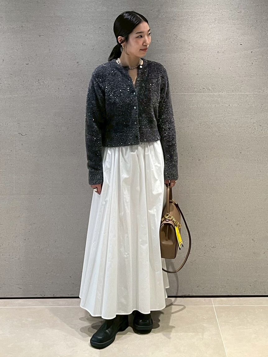 Mila Owen「クルーネックシャギーニットカーデ」|カーディガン|