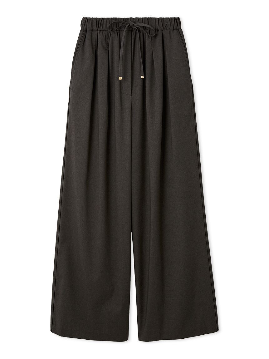 Mila Owen「２タックウエストゴムワイドイージーパンツ」|チノ|