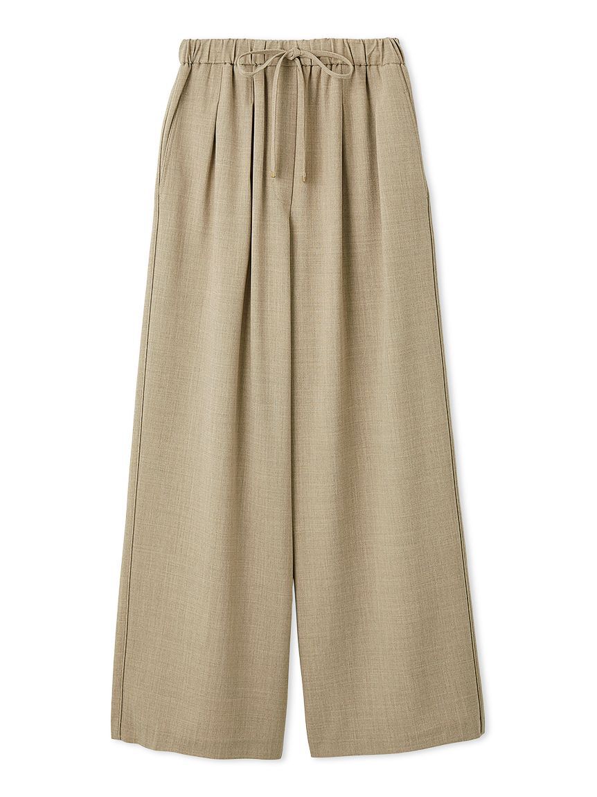 Mila Owen「２タックウエストゴムワイドイージーパンツ」|チノ|