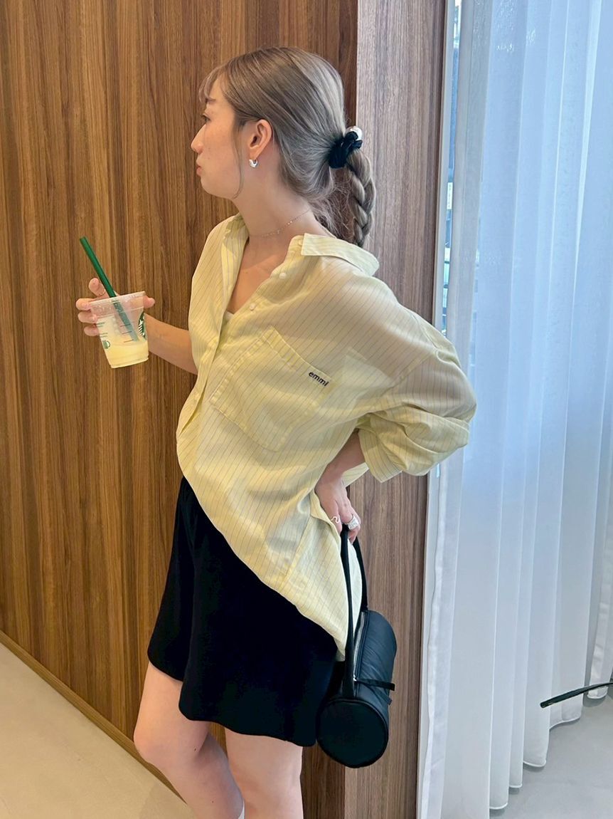 emmi atelier「シアーストライプシャツ」|シャツ・ブラウス|