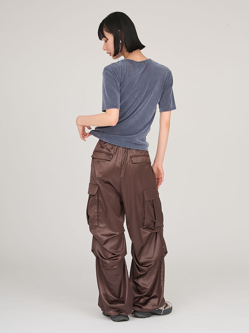 emmi atelier「タックフォルムカーゴパンツ」|チノ|