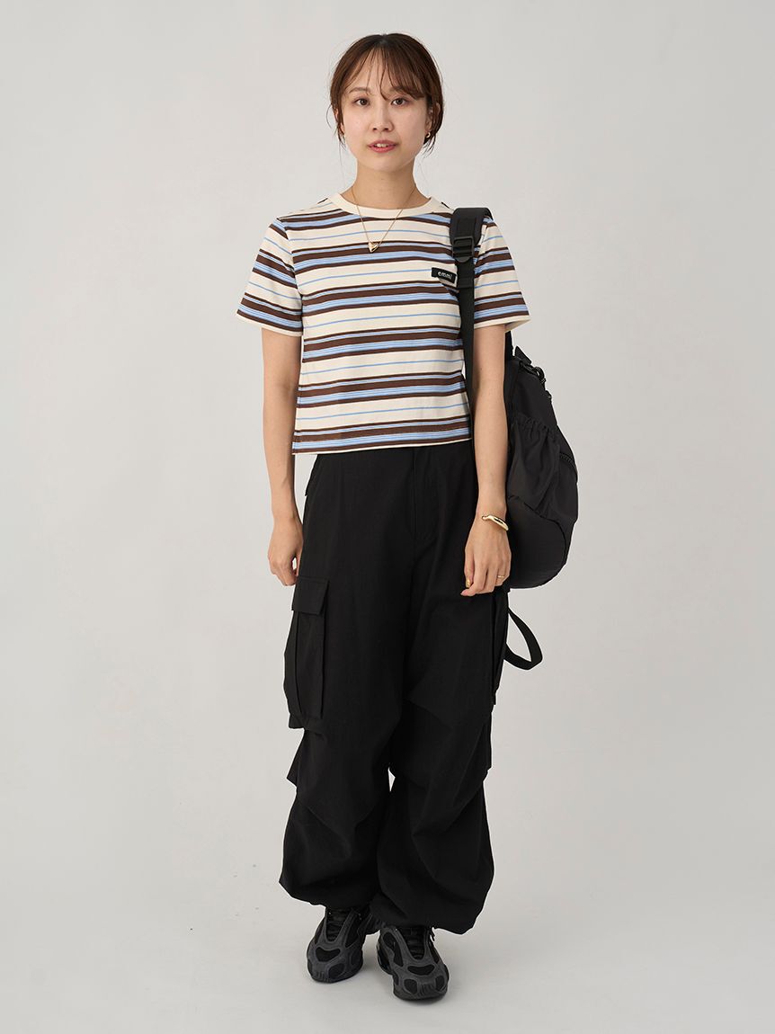 emmi atelier「タックフォルムカーゴパンツ」|チノ|