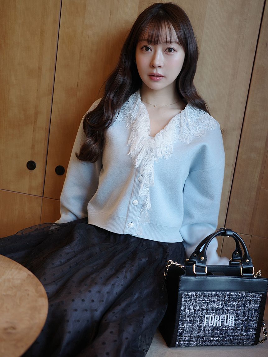 FURFUR「【限定カラー】ツイードロゴトートバッグ」|トートバッグ|