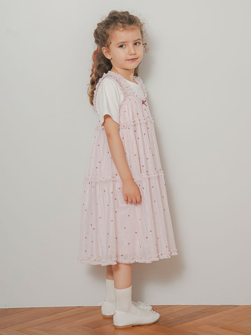 GELATO PIQUE KIDS & BABY「【KIDS】ハート柄チュールワンピース」|ワンピース|